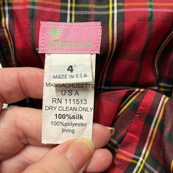 Molly B. Tartan Strapless Silk Dress - Picture 6 of 6